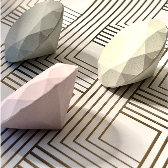 Kate Spade Giant Gem Faceted Diamond Inspired Eraser Gift Set of 3 | NEW IN BOX - Picture 9 of 17